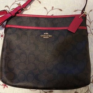 Coach Crossbody Bag in Brown and Pink